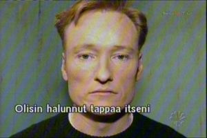 Masentunut Conan O'Brien: Olisin halunnut tappaa itseni.