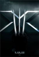 X-Men: The Last Stand -elokuvan juliste; Wolverinen kolme kynttä X-kirjaimen edessä