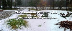 Luminen piha Panorama Factoryn logolla