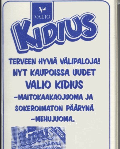 Valio Kidius. Terveen hyviä välipaloja! Nyt kaupoissa uudet Valio Kidius -maitokaakaojuoma ja sokeroimaton päärynä -mehujuoma.