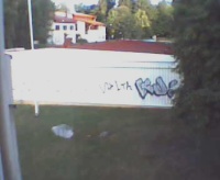 Graffiti Gesterbyn Siwan seinässä