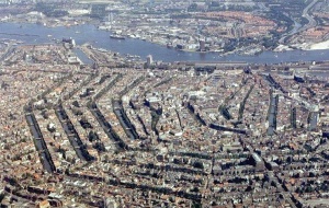 Ilmakuva Amsterdamin keskustasta