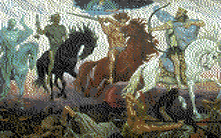 Ilmestyskirjan neljä ratsastajaa (Commodore 64 -grafiikka)