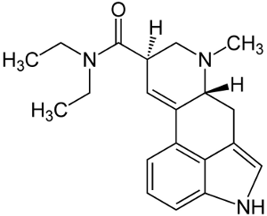 LSD:n molekyylirakenne