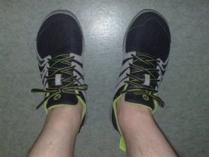 Merrellin Barefoot Bare Access (black/gecko) -kengät jaloissani