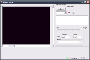 DVDAuthorGUI: Menu Editor with black preview