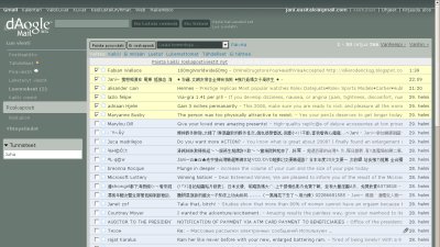 Screengrab: Gmail with userstyle applied