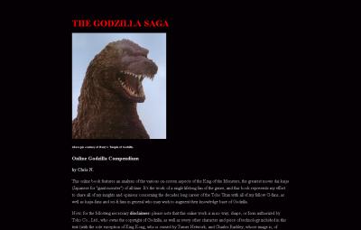 Screengrab: The Godzilla Saga with userstyle applied