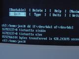 Linux-konsoli: dd