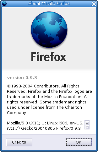 Mozilla Firefox 0.9.3 (Linux/i686): About