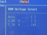 BIOS-asetukset: RAM voltage